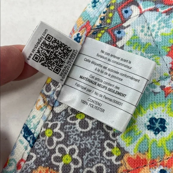 VERA BRADLEY CITRUS PAISLEY PATTERN OVEN MITT AND POT HOLDER NWOT QUILTED - Picture 10 of 12